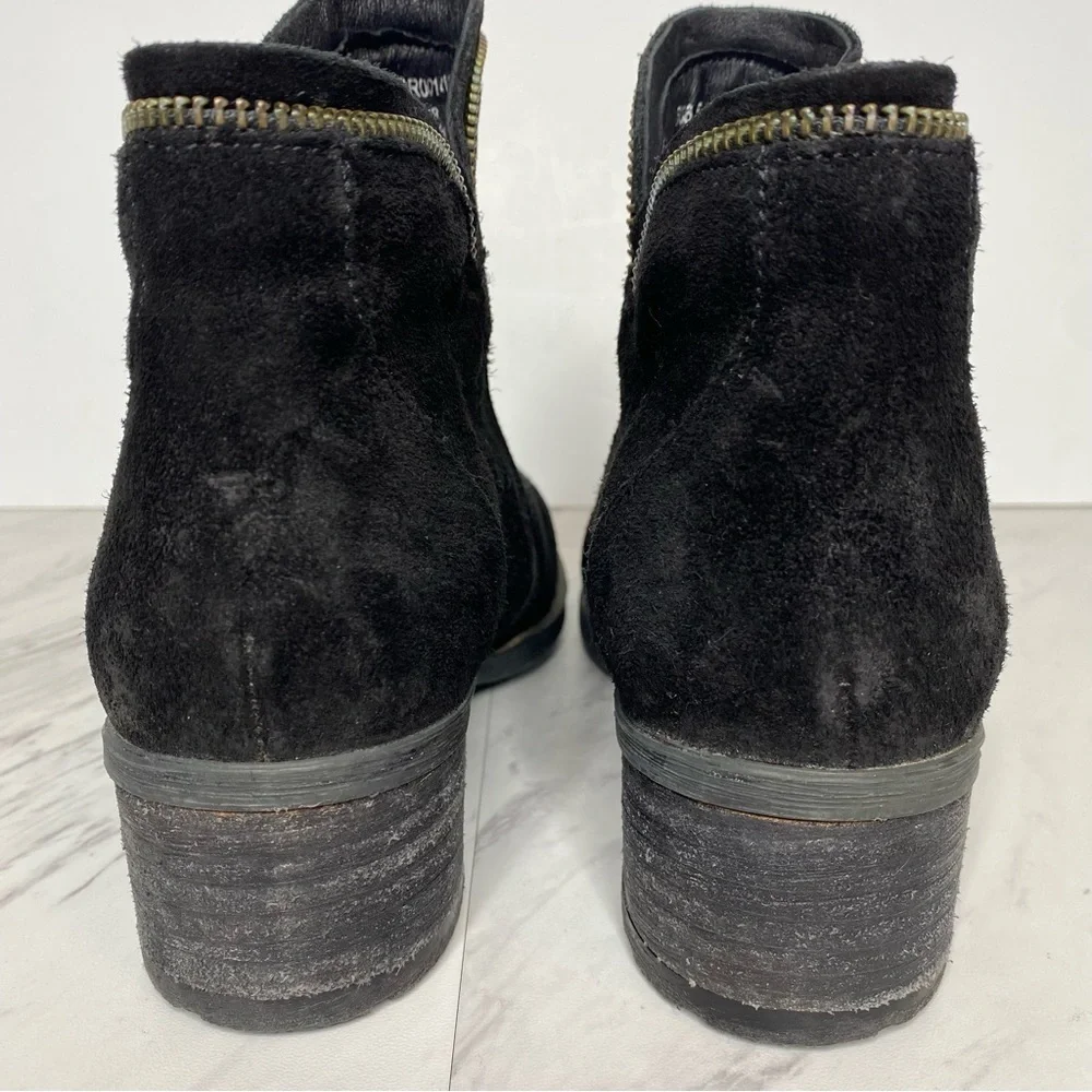 Born Montoro Black Suede Bootie 6